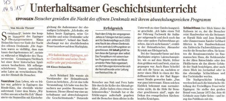 Presseschau 2015