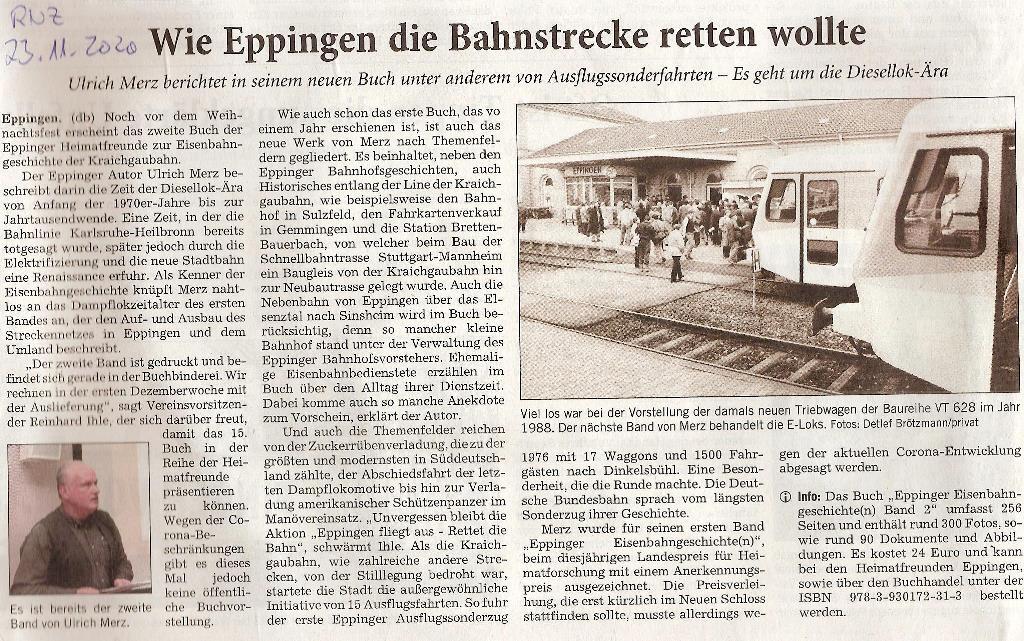 Wie Eppingen die Bahnstrecke retten wollte