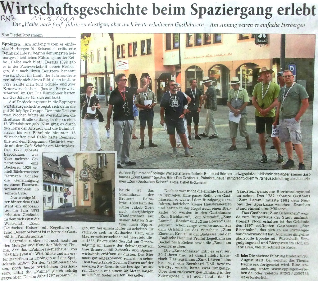 Halbe nach 5 - Eppinger Wirtschaften 2