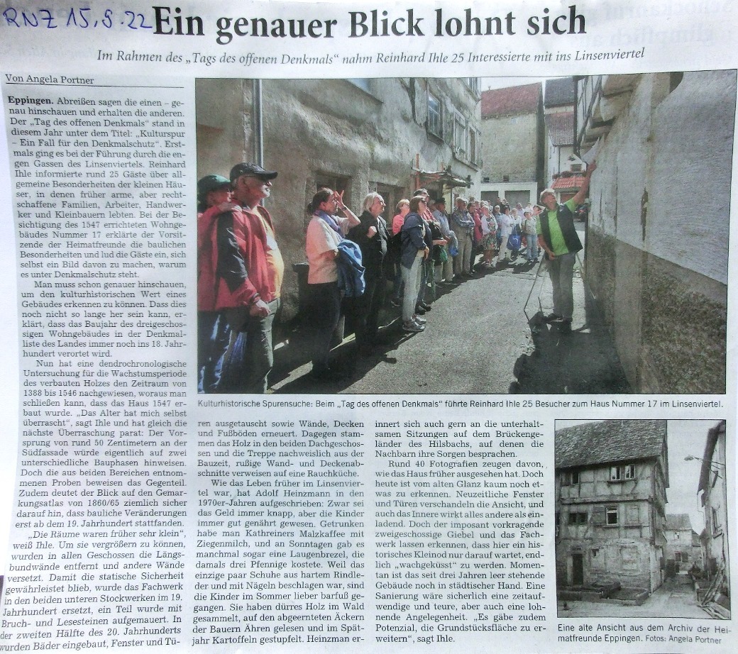 Tag des offenen Denkmals 2022