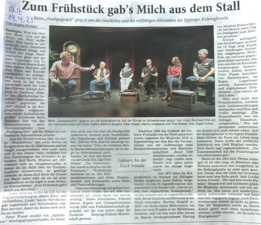 Stadtg'spräch Kolping