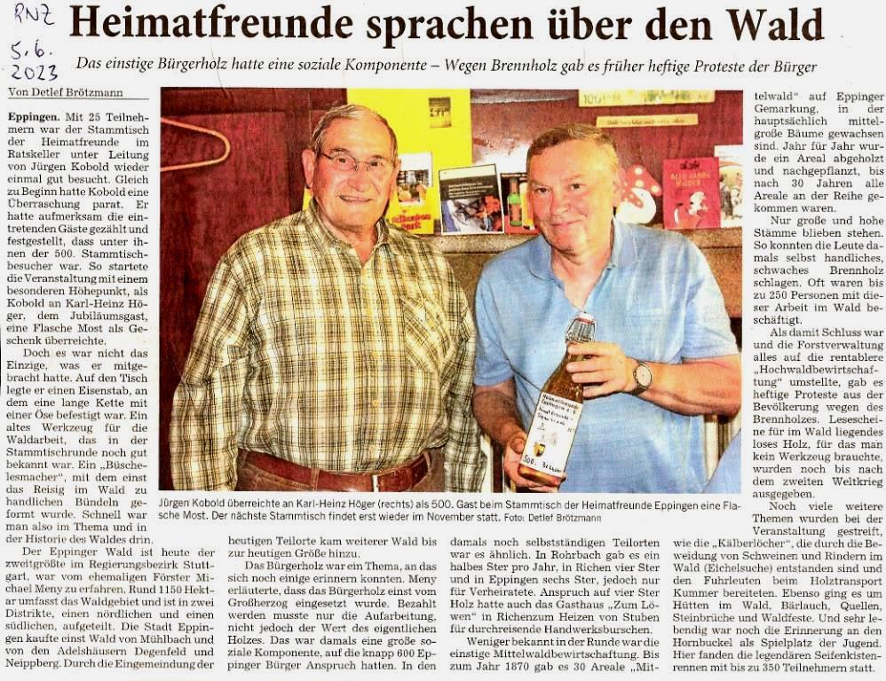 Stammtisch Wald
