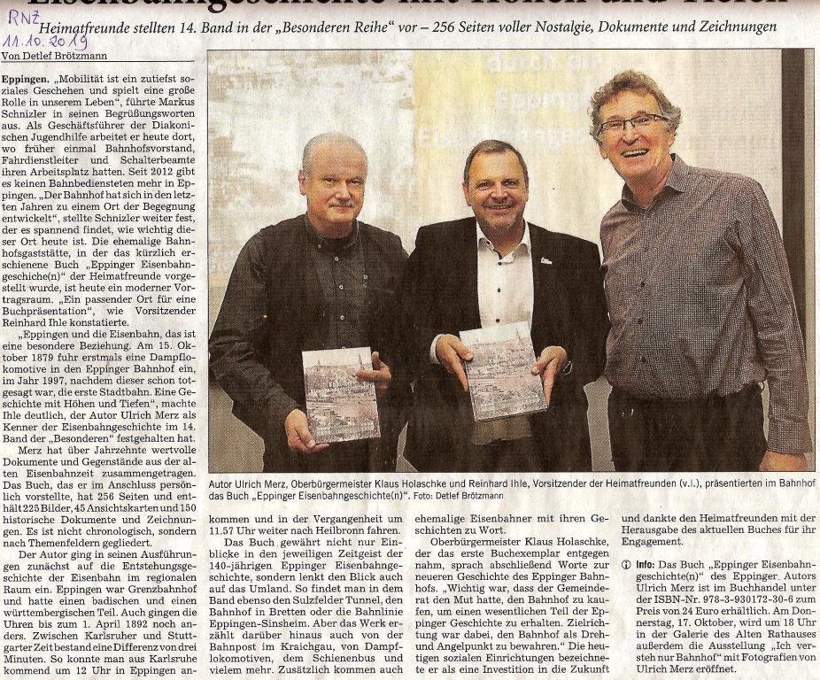 Buch Eisenbahn Eppingen